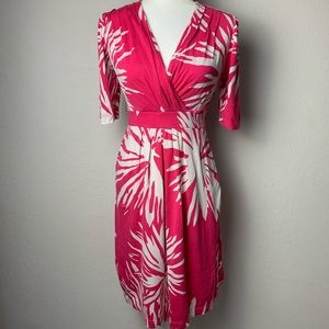 Lilly Pulitzer Dress Azalea Pink Frilly Ferns sz M